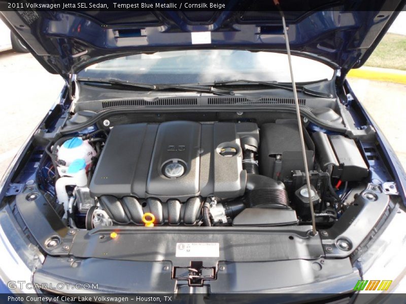 Tempest Blue Metallic / Cornsilk Beige 2011 Volkswagen Jetta SEL Sedan