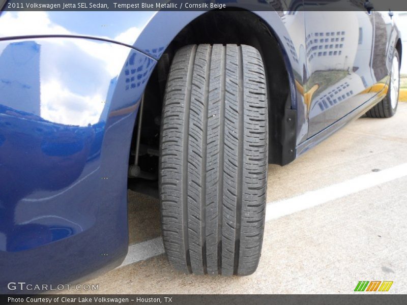 Tempest Blue Metallic / Cornsilk Beige 2011 Volkswagen Jetta SEL Sedan