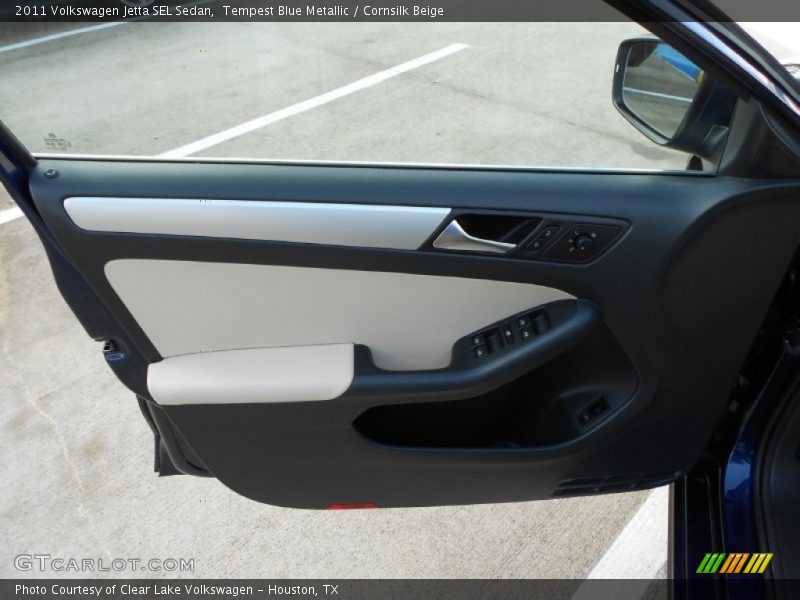 Tempest Blue Metallic / Cornsilk Beige 2011 Volkswagen Jetta SEL Sedan