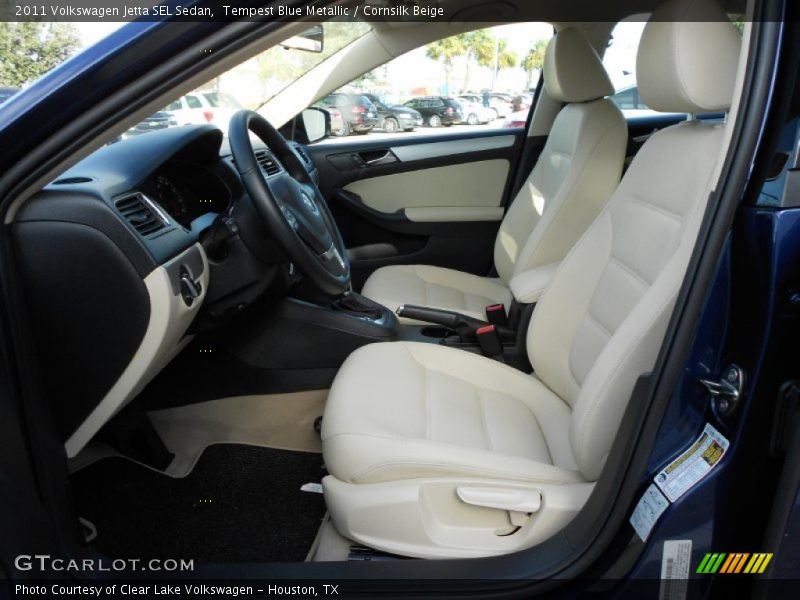 Tempest Blue Metallic / Cornsilk Beige 2011 Volkswagen Jetta SEL Sedan