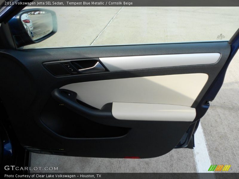 Tempest Blue Metallic / Cornsilk Beige 2011 Volkswagen Jetta SEL Sedan