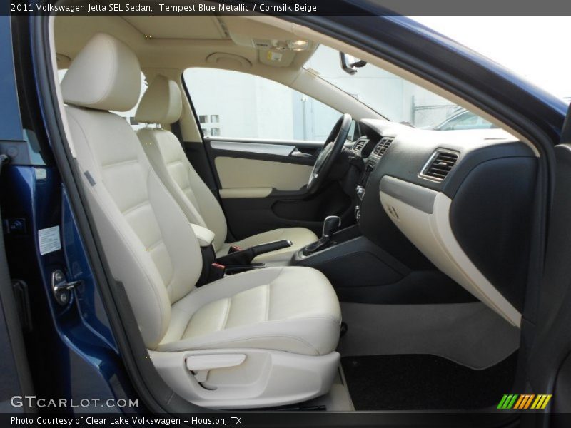 Tempest Blue Metallic / Cornsilk Beige 2011 Volkswagen Jetta SEL Sedan