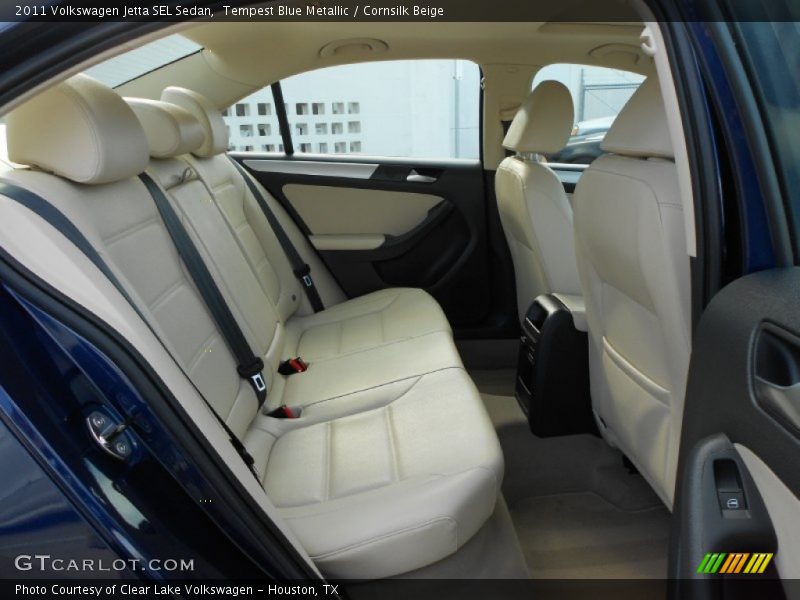 Tempest Blue Metallic / Cornsilk Beige 2011 Volkswagen Jetta SEL Sedan