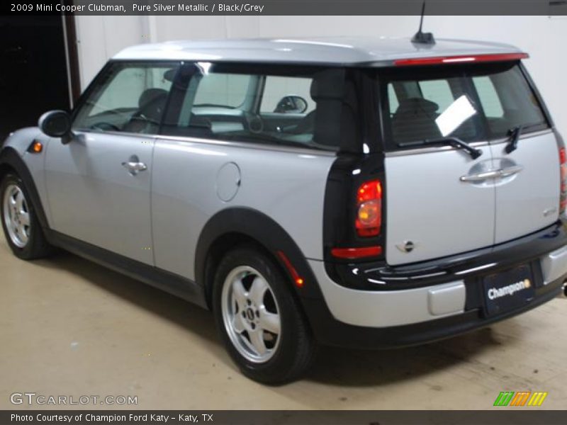 Pure Silver Metallic / Black/Grey 2009 Mini Cooper Clubman