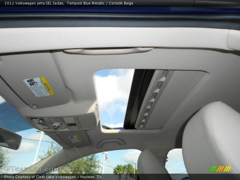 Tempest Blue Metallic / Cornsilk Beige 2011 Volkswagen Jetta SEL Sedan