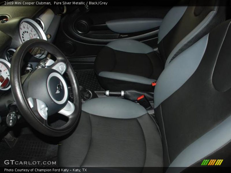 Pure Silver Metallic / Black/Grey 2009 Mini Cooper Clubman