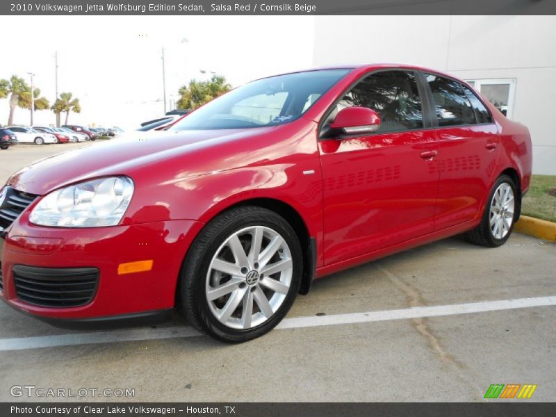 Salsa Red / Cornsilk Beige 2010 Volkswagen Jetta Wolfsburg Edition Sedan