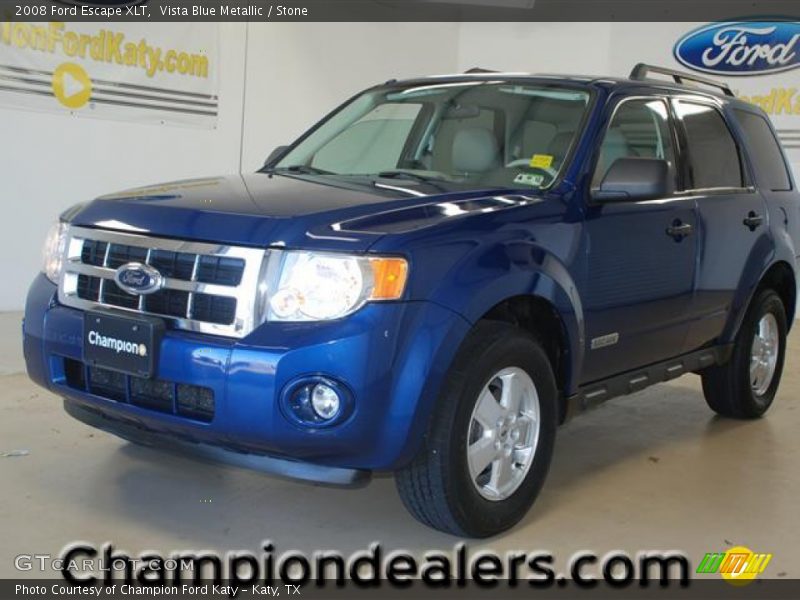 Vista Blue Metallic / Stone 2008 Ford Escape XLT