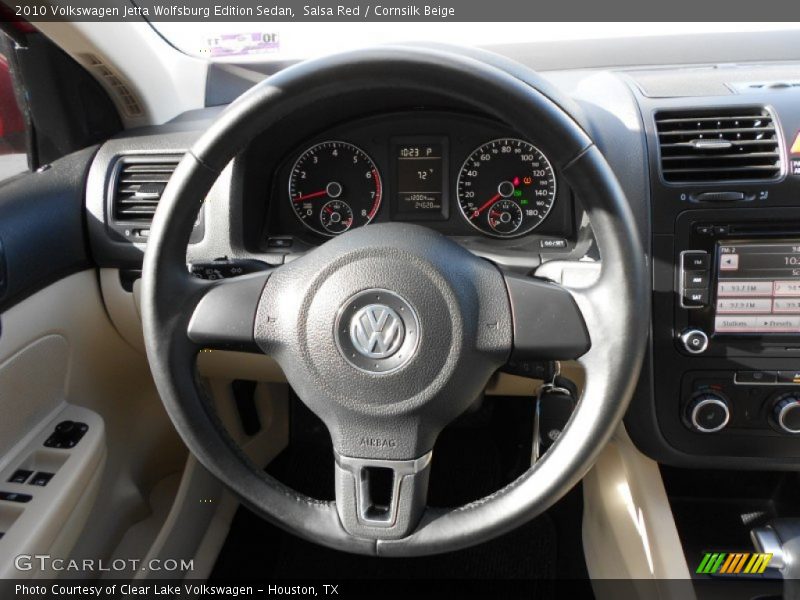 Salsa Red / Cornsilk Beige 2010 Volkswagen Jetta Wolfsburg Edition Sedan