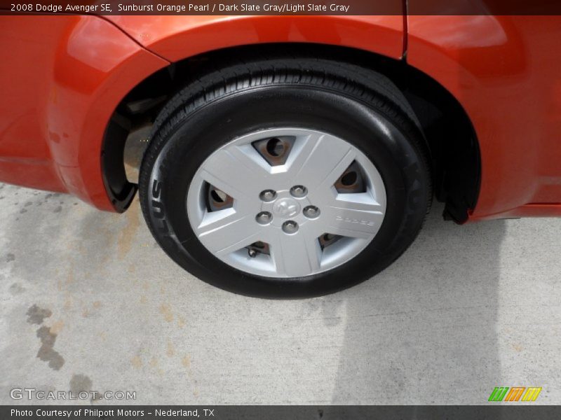 Sunburst Orange Pearl / Dark Slate Gray/Light Slate Gray 2008 Dodge Avenger SE