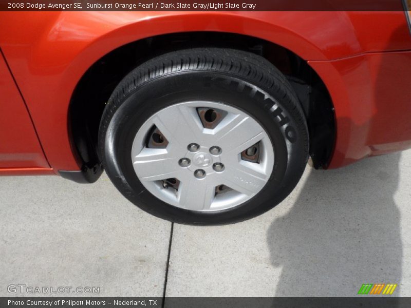 Sunburst Orange Pearl / Dark Slate Gray/Light Slate Gray 2008 Dodge Avenger SE