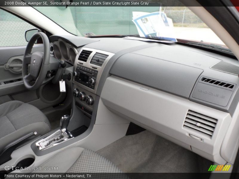 Sunburst Orange Pearl / Dark Slate Gray/Light Slate Gray 2008 Dodge Avenger SE
