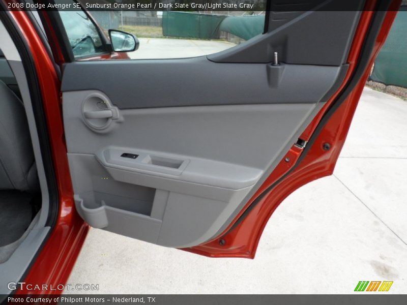 Sunburst Orange Pearl / Dark Slate Gray/Light Slate Gray 2008 Dodge Avenger SE