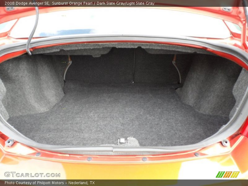 Sunburst Orange Pearl / Dark Slate Gray/Light Slate Gray 2008 Dodge Avenger SE