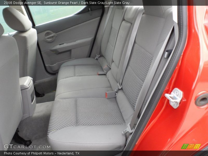 Sunburst Orange Pearl / Dark Slate Gray/Light Slate Gray 2008 Dodge Avenger SE