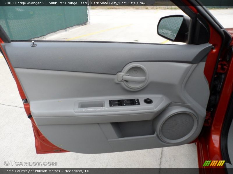 Sunburst Orange Pearl / Dark Slate Gray/Light Slate Gray 2008 Dodge Avenger SE