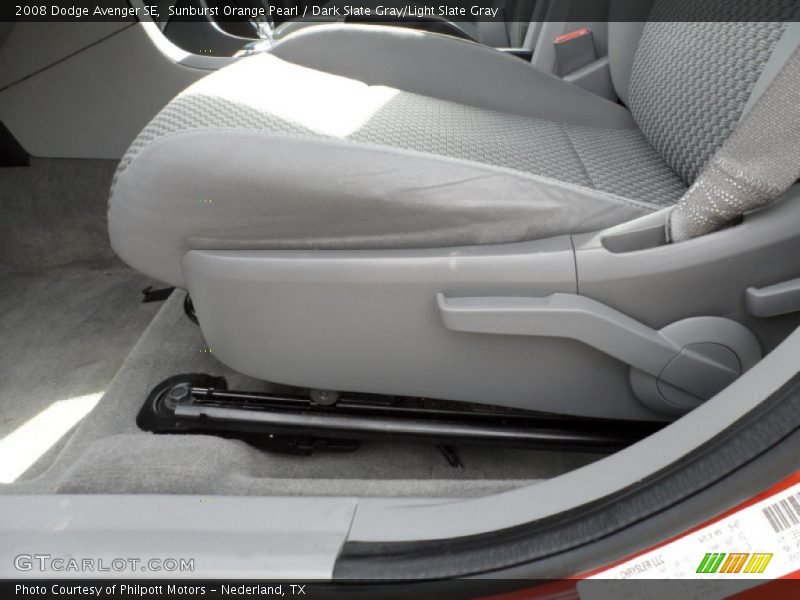Sunburst Orange Pearl / Dark Slate Gray/Light Slate Gray 2008 Dodge Avenger SE