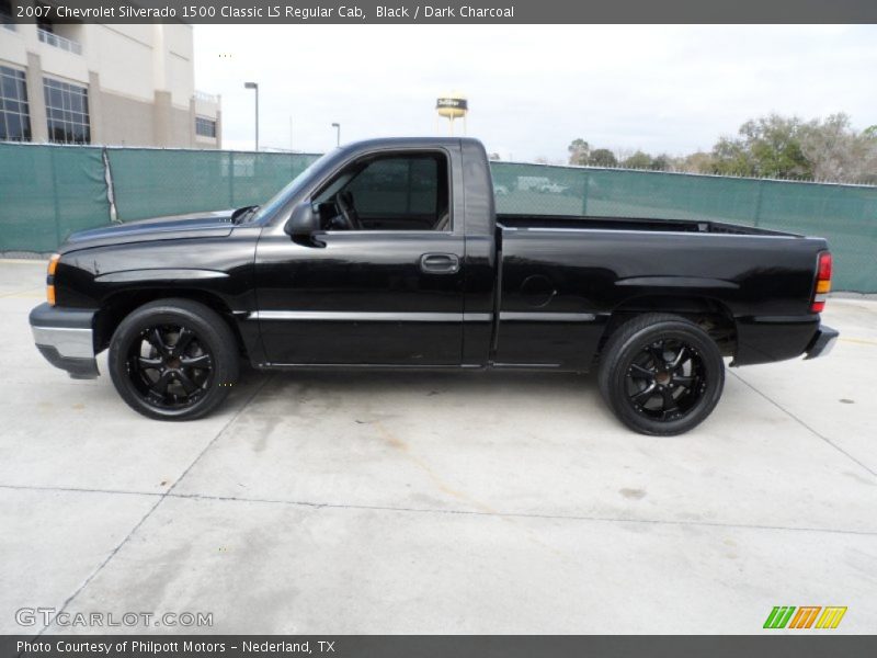 Black / Dark Charcoal 2007 Chevrolet Silverado 1500 Classic LS Regular Cab