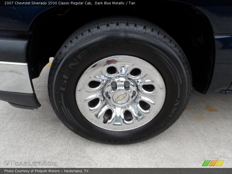 Dark Blue Metallic / Tan 2007 Chevrolet Silverado 1500 Classic Regular Cab