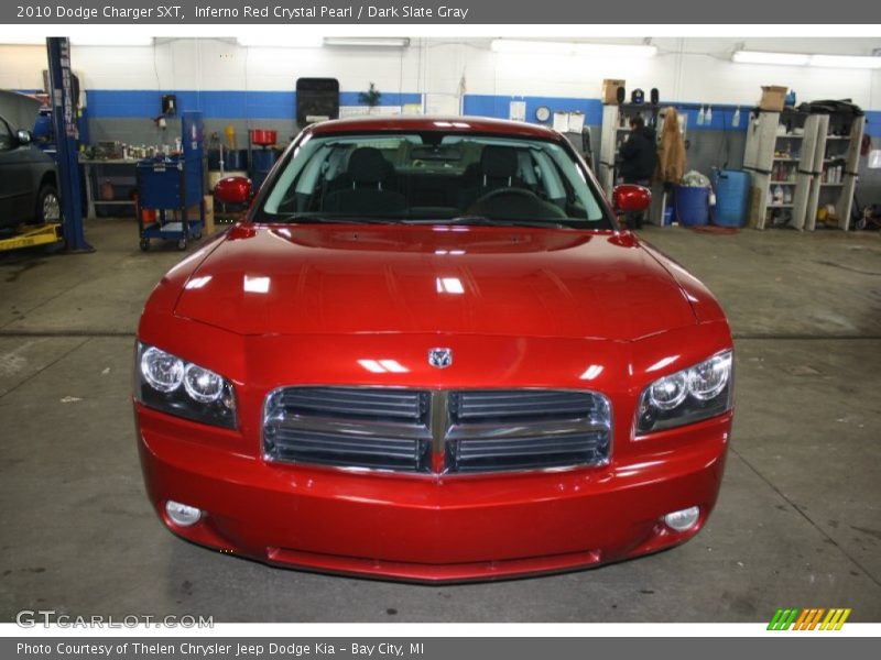 Inferno Red Crystal Pearl / Dark Slate Gray 2010 Dodge Charger SXT