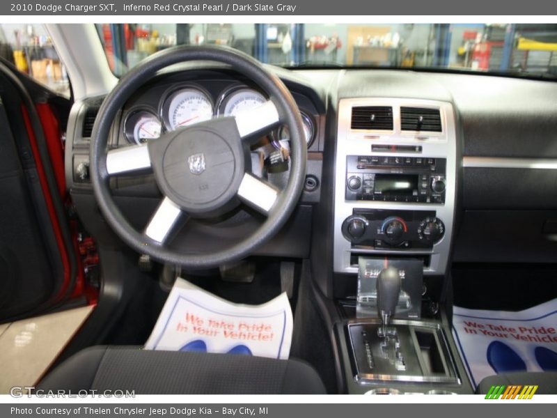 Inferno Red Crystal Pearl / Dark Slate Gray 2010 Dodge Charger SXT