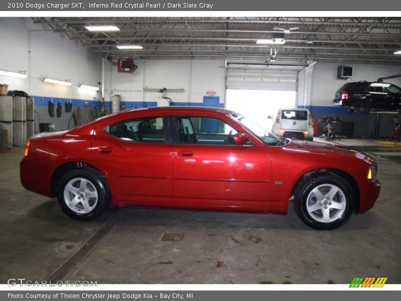Inferno Red Crystal Pearl / Dark Slate Gray 2010 Dodge Charger SXT