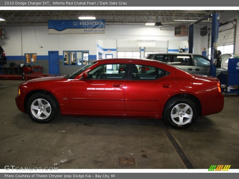 Inferno Red Crystal Pearl / Dark Slate Gray 2010 Dodge Charger SXT