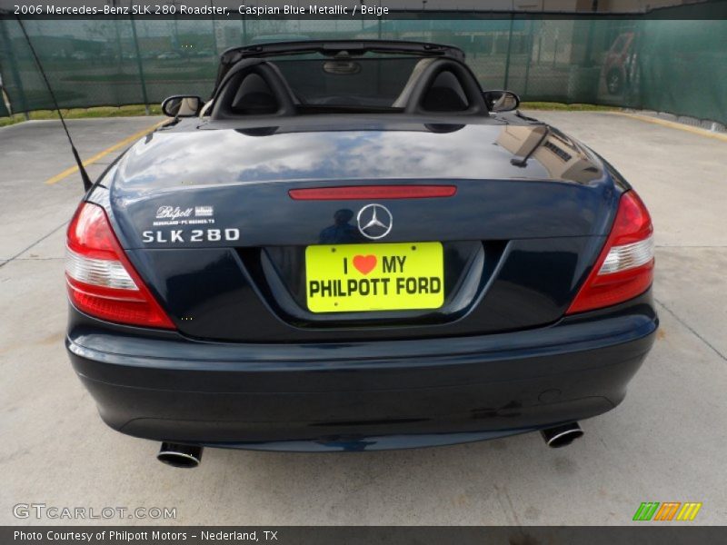 Caspian Blue Metallic / Beige 2006 Mercedes-Benz SLK 280 Roadster