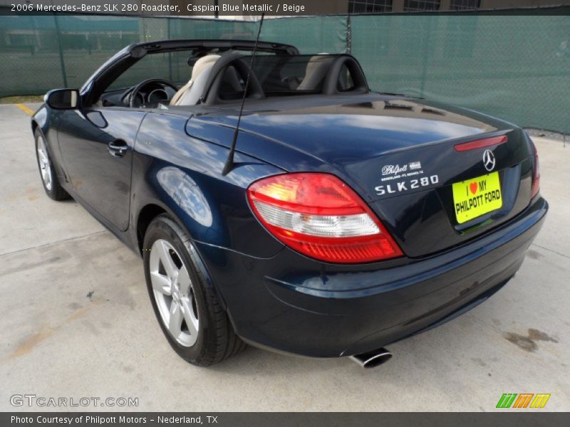 Caspian Blue Metallic / Beige 2006 Mercedes-Benz SLK 280 Roadster