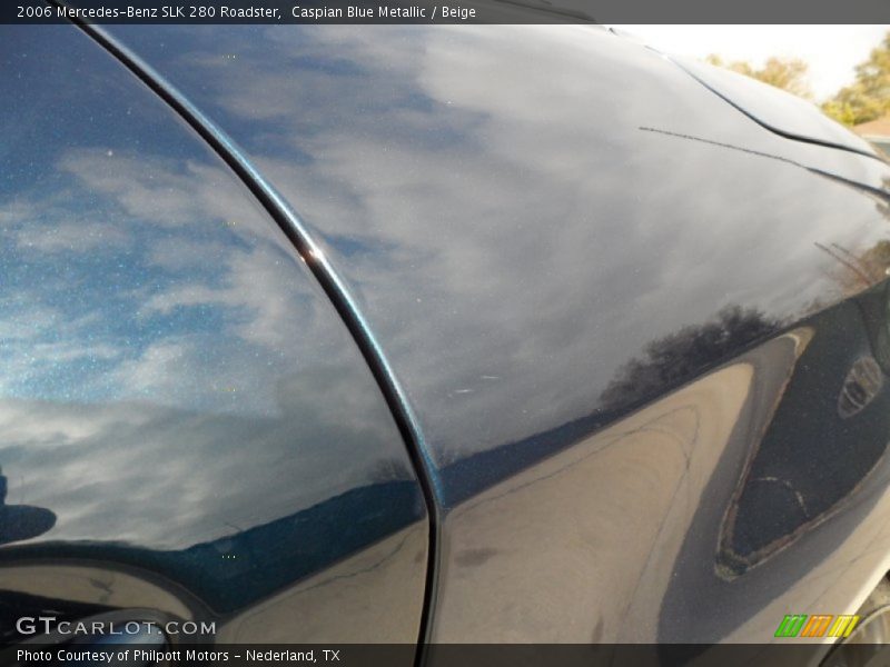 Caspian Blue Metallic / Beige 2006 Mercedes-Benz SLK 280 Roadster