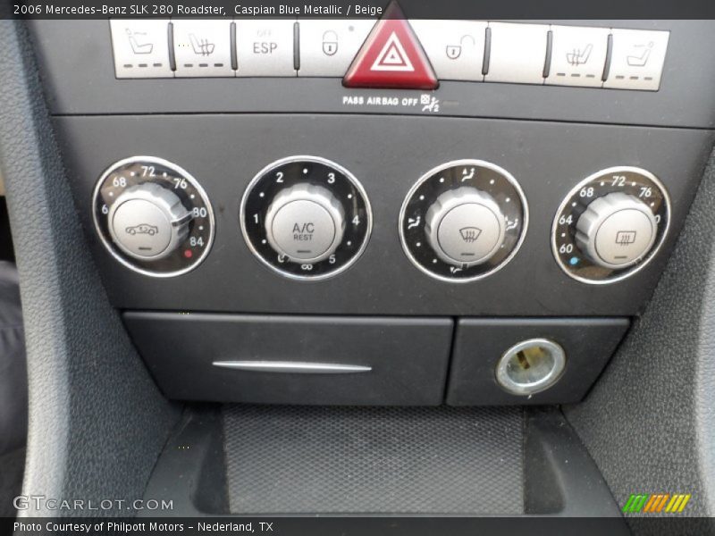 Controls of 2006 SLK 280 Roadster