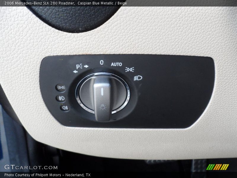 Controls of 2006 SLK 280 Roadster
