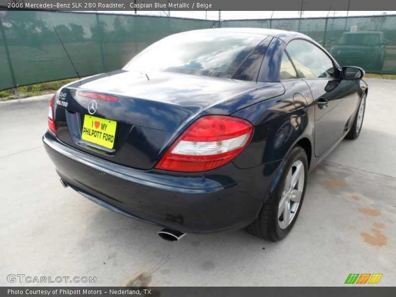 Caspian Blue Metallic / Beige 2006 Mercedes-Benz SLK 280 Roadster