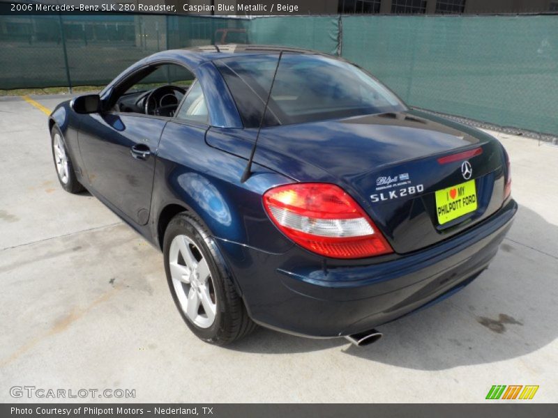 Caspian Blue Metallic / Beige 2006 Mercedes-Benz SLK 280 Roadster