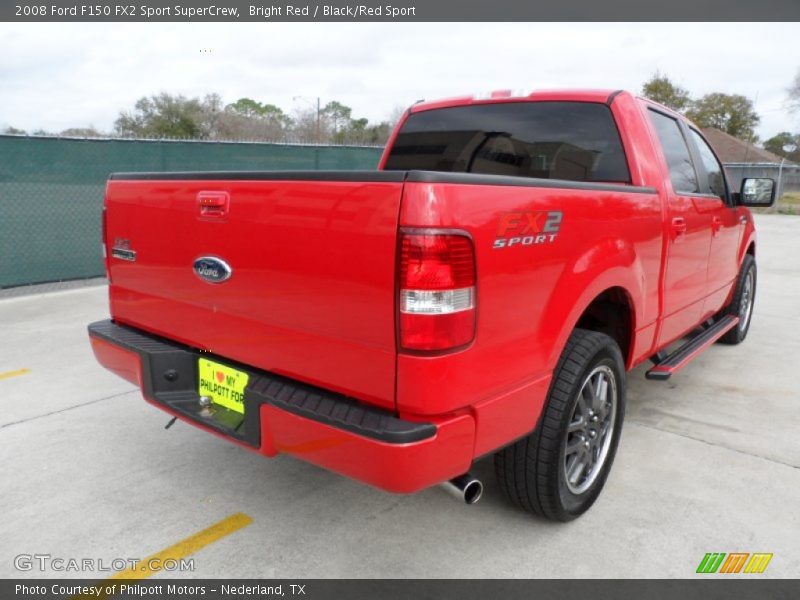 Bright Red / Black/Red Sport 2008 Ford F150 FX2 Sport SuperCrew