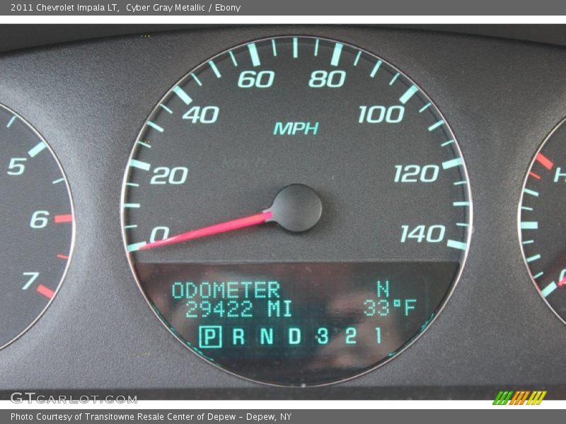 Cyber Gray Metallic / Ebony 2011 Chevrolet Impala LT