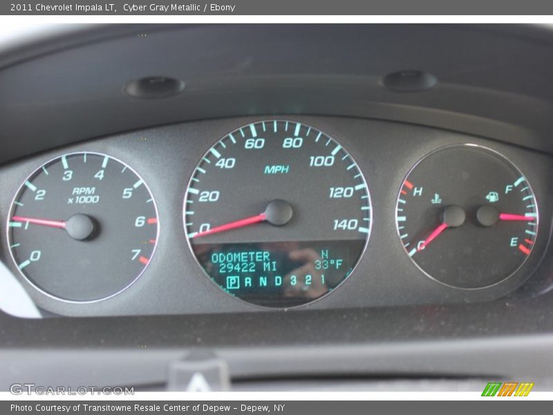 Cyber Gray Metallic / Ebony 2011 Chevrolet Impala LT
