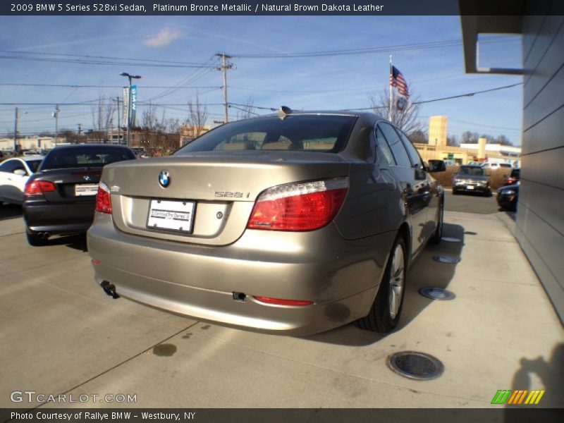 Platinum Bronze Metallic / Natural Brown Dakota Leather 2009 BMW 5 Series 528xi Sedan