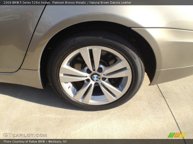 Platinum Bronze Metallic / Natural Brown Dakota Leather 2009 BMW 5 Series 528xi Sedan