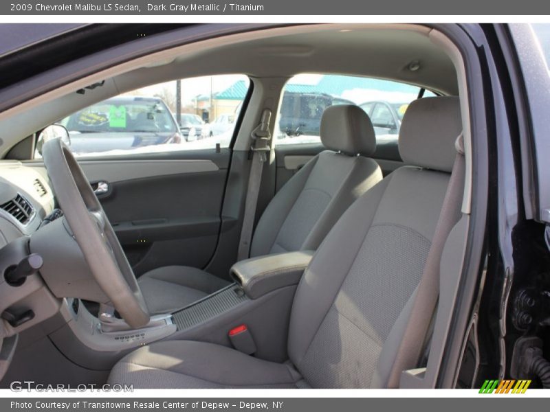 Dark Gray Metallic / Titanium 2009 Chevrolet Malibu LS Sedan