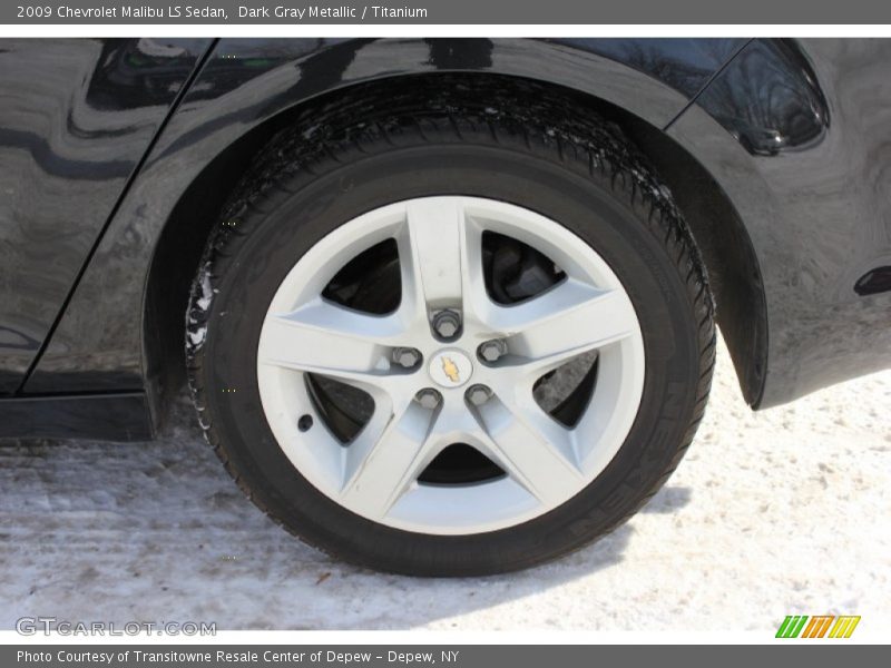 Dark Gray Metallic / Titanium 2009 Chevrolet Malibu LS Sedan