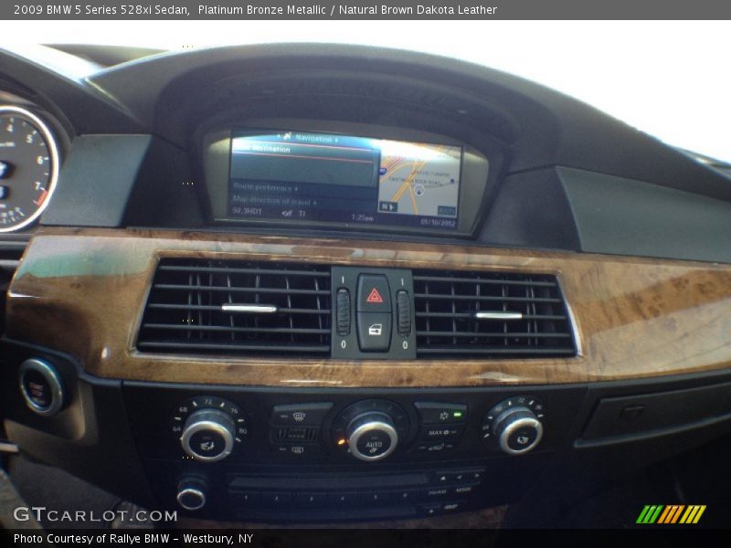 Platinum Bronze Metallic / Natural Brown Dakota Leather 2009 BMW 5 Series 528xi Sedan