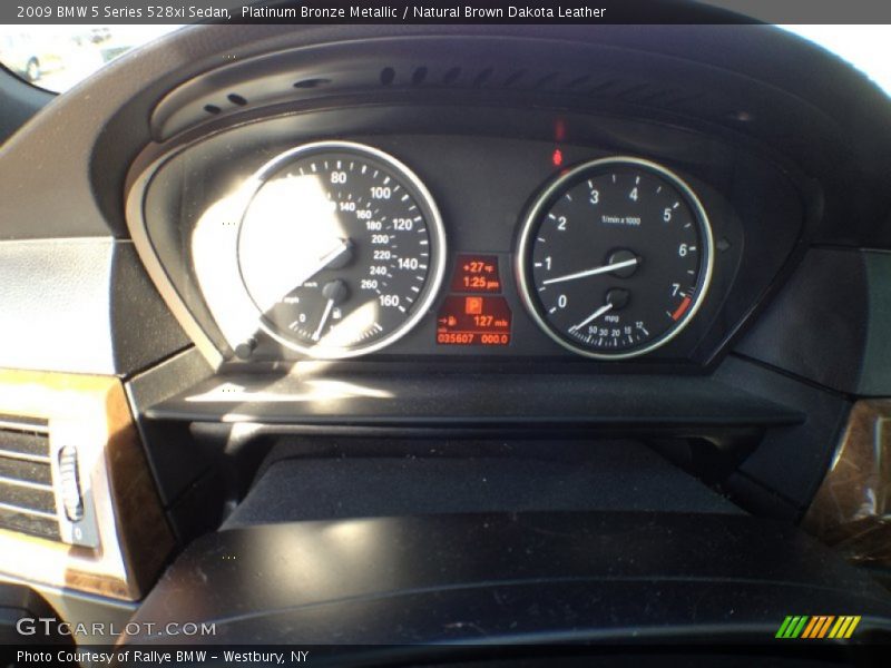 Platinum Bronze Metallic / Natural Brown Dakota Leather 2009 BMW 5 Series 528xi Sedan