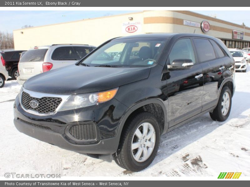 Ebony Black / Gray 2011 Kia Sorento LX