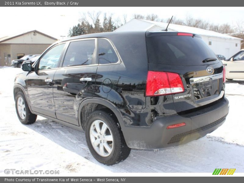 Ebony Black / Gray 2011 Kia Sorento LX
