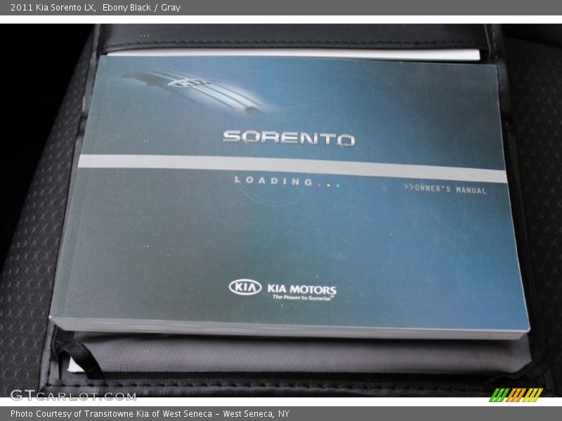 Ebony Black / Gray 2011 Kia Sorento LX