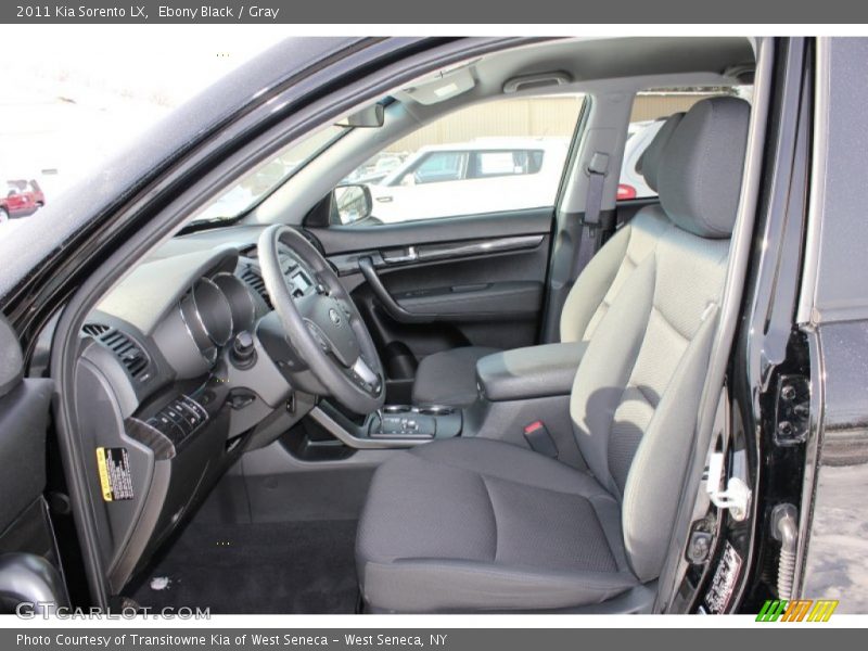 Ebony Black / Gray 2011 Kia Sorento LX