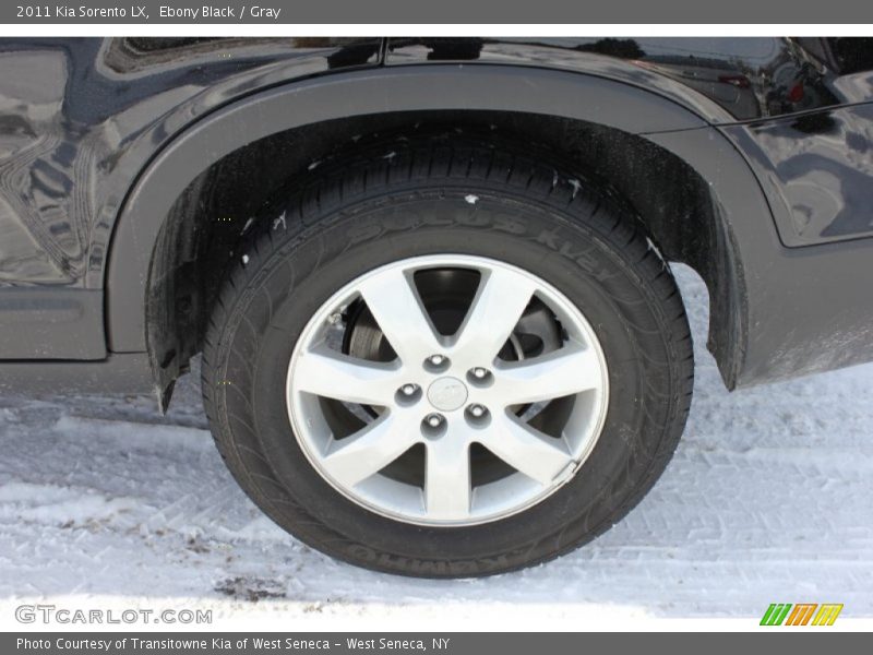Ebony Black / Gray 2011 Kia Sorento LX