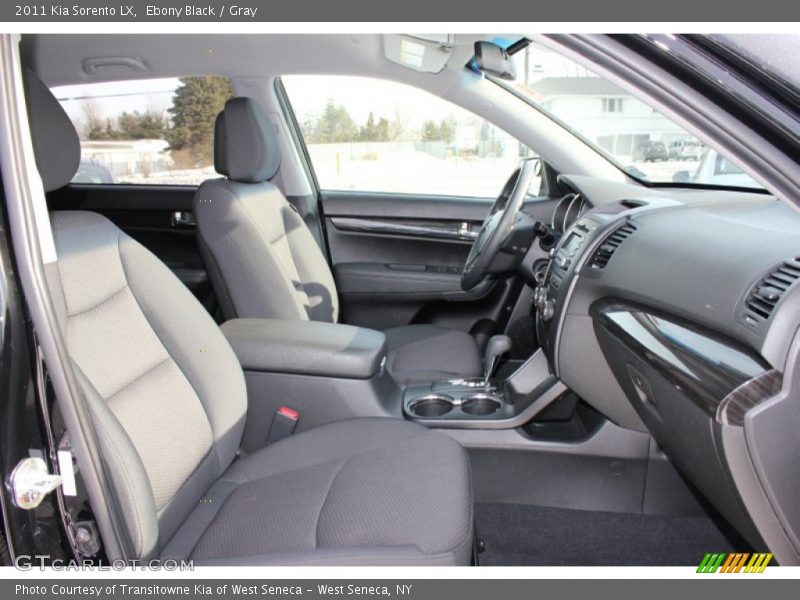 Ebony Black / Gray 2011 Kia Sorento LX