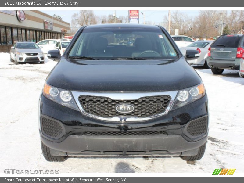 Ebony Black / Gray 2011 Kia Sorento LX